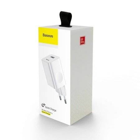 Ładowarka sieciowa Baseus Charging Quick Charger, USB, QC 3.0, 24W (biała) 7