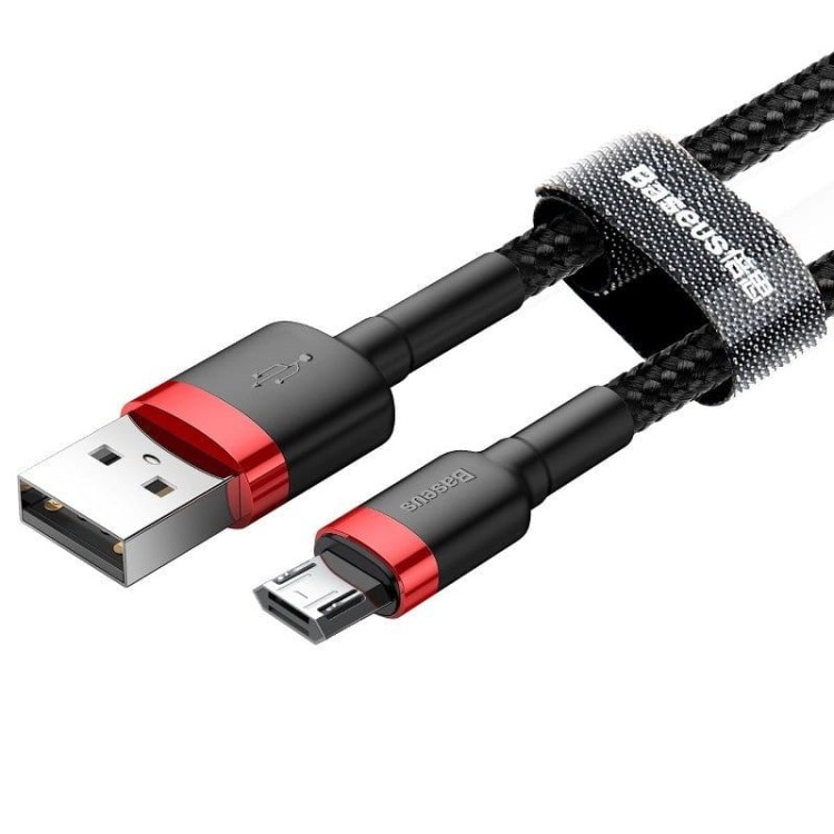 Kabel USB do Micro USB Baseus Cafule 1.5A 2m (czerwono-czarny) 2