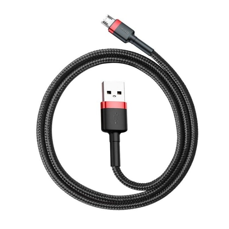 Kabel USB do Micro USB Baseus Cafule 1.5A 2m (czerwono-czarny) 3