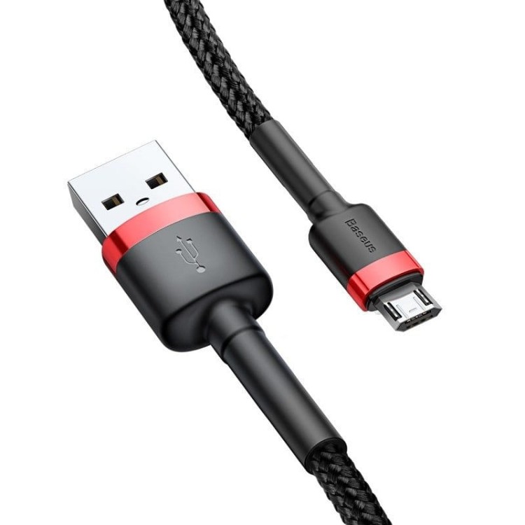 Kabel USB do Micro USB Baseus Cafule 1.5A 2m (czerwono-czarny) 4