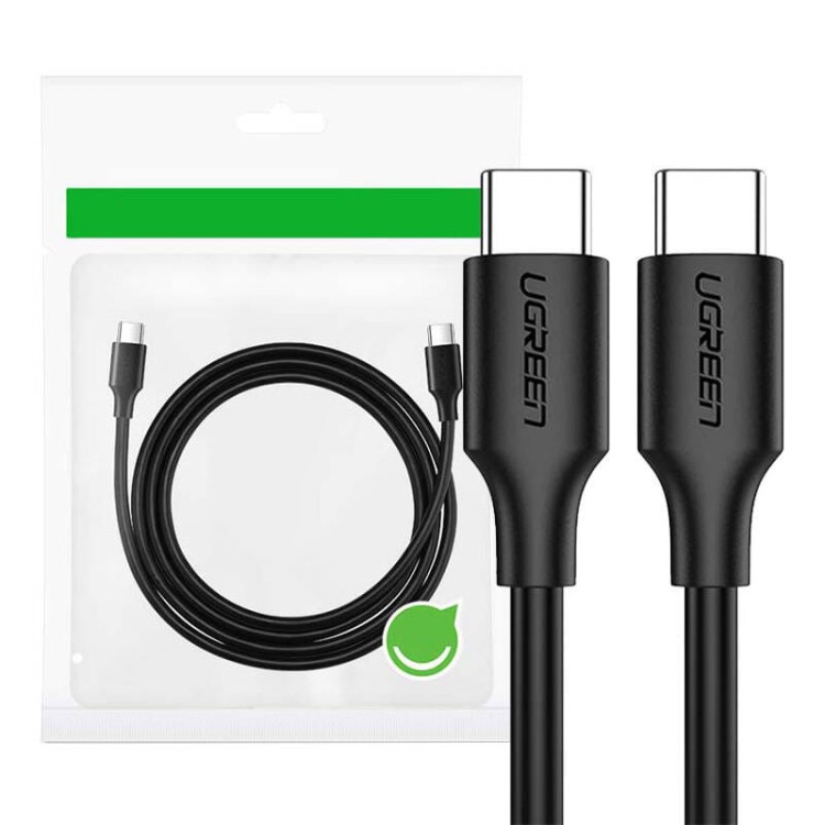 Kabel USB-C do USB-C PD UGREEN  US286 Power Delivery 60W 1m (czarny) 1