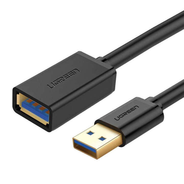 Kabel USB 3.0 przedłużający UGREEN  US129 1.5m (czarny) 1