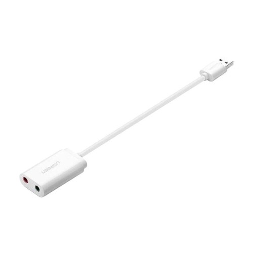 Zewnętrzna karta dźwiękowa USB UGREEN  US205 15cm (biały) 2