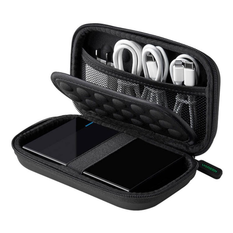 Etui na dysk twardy SSD i akcesoria GSM UGREEN  LP128 (L) (czarne) 2