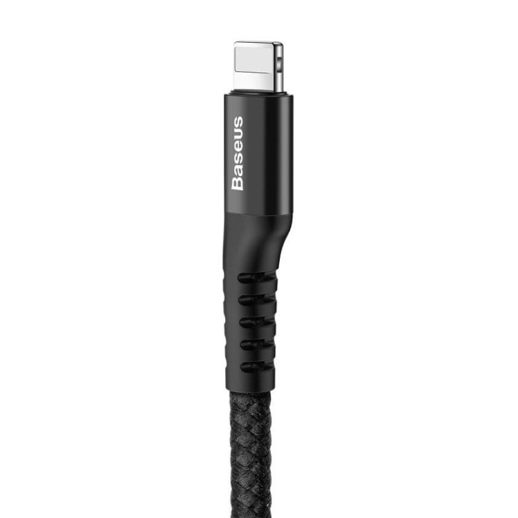 Kabel sprężynowy Lightning Baseus Spring 1m 2A (czarny) 3