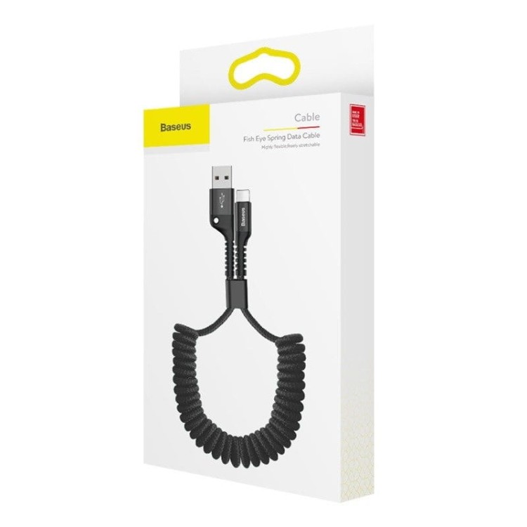 Kabel sprężynowy Lightning Baseus Spring 1m 2A (czarny) 6