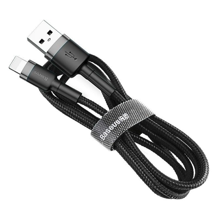Kabel Lightning USB Baseus Cafule 1,5A 2m (szaro-czarny) 3