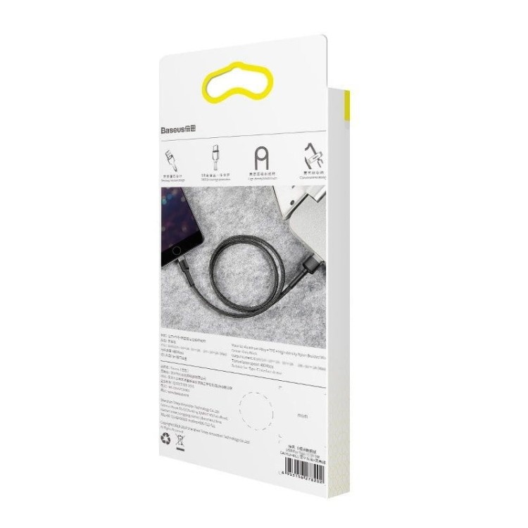 Kabel Lightning USB Baseus Cafule 1,5A 2m (szaro-czarny) 10