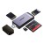 Adapter USB 4 w 1 UGREEN czytnik kart SD + microSD  CM180(srebrny) 2