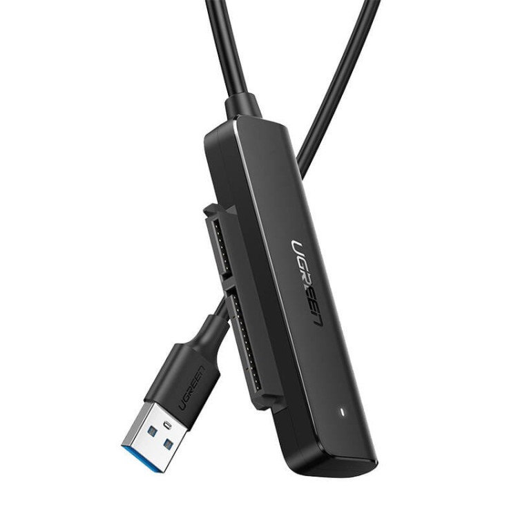 Adapter UGREEN  CM321 USB do dysku SATA 2.5", 50cm (czarny) 2