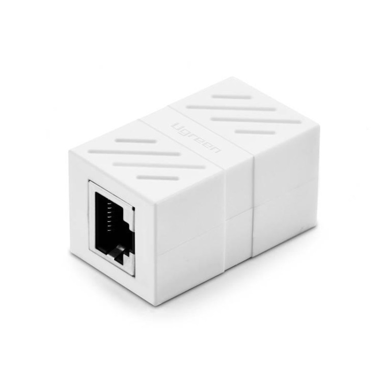 Złączka, przedłużka sieciowa RJ45 UGREEN NW114 Ethernet, 8P/8C, Cat.7, UTP (biała) 1