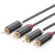 Przewód 2x RCA (Cinch) do 2x RCA (Cinch) UGREEN AV104 2m (czarny) 2