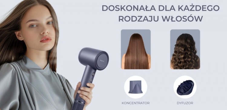 Suszarka do włosów Havit HD202-EU