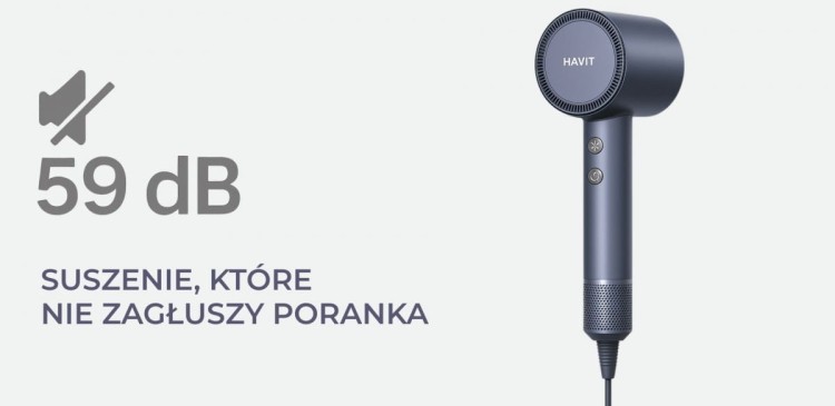 Suszarka do włosów Havit HD202-EU