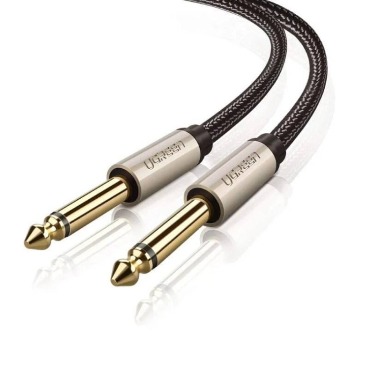 UGREEN AV128 Kabel jack 6.35 mm - 1m (szary) 1