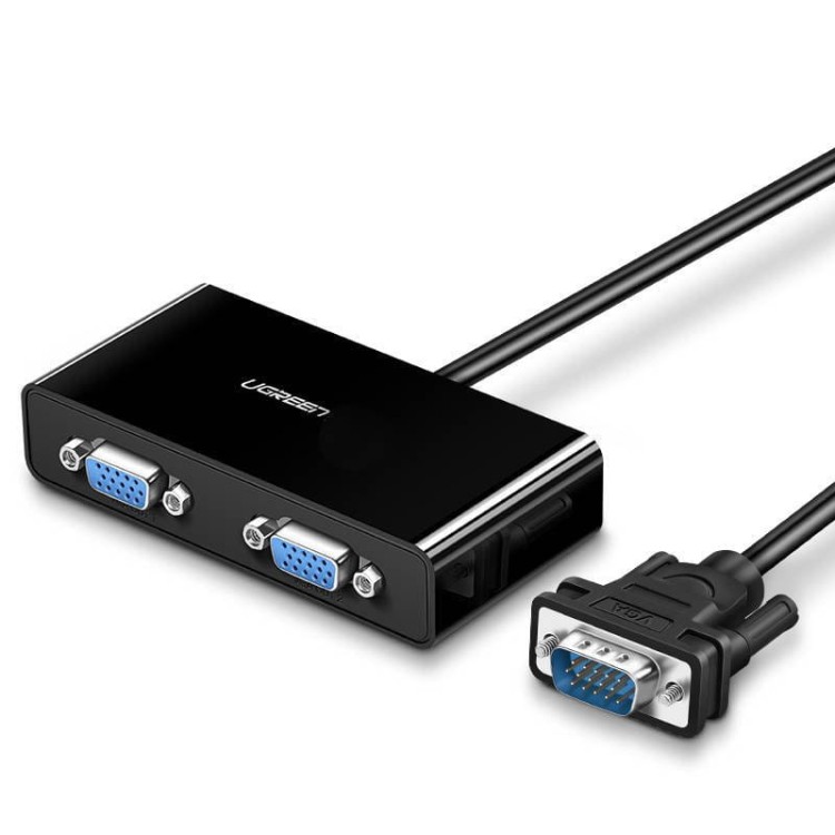 UGREEN 40254 Rozdzielacz wideo VGA do 2x VGA - 1m (czarny) 1