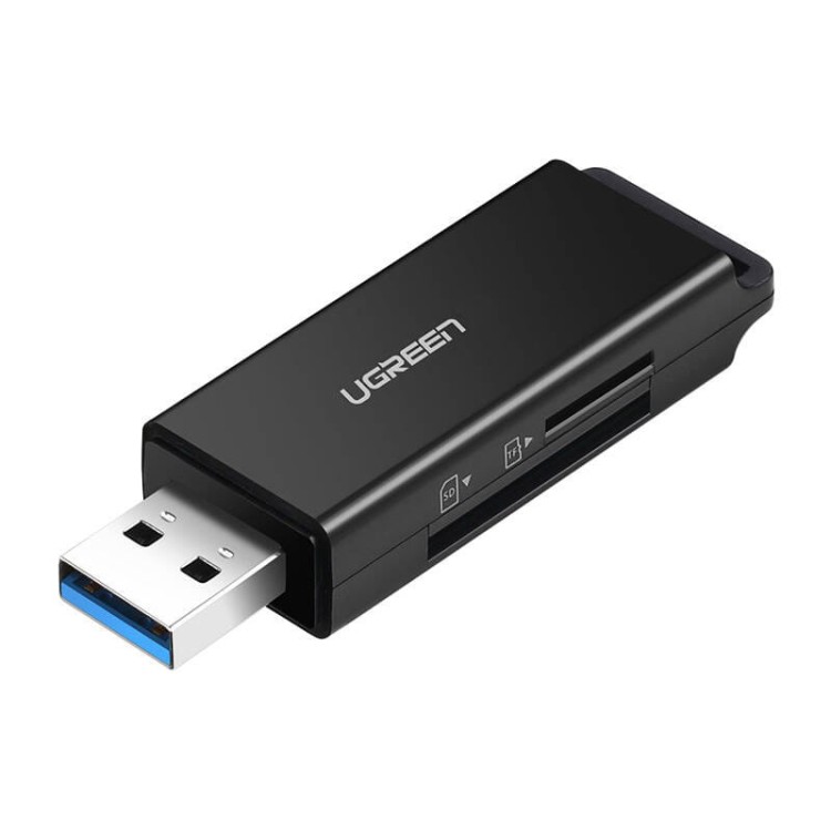 Czytnik kart pamięci UGREEN CM104 SD/microSD USB 3.0 (czarny) 1