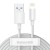 Kabel USB do Lightning Baseus Simple Wisdom, 2.4A, 1.5m (biały) 2szt. 1