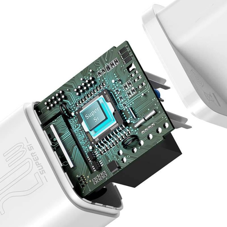 Ładowarka sieciowa Baseus Super Si Quick Charger 1C 20W (biała) 5