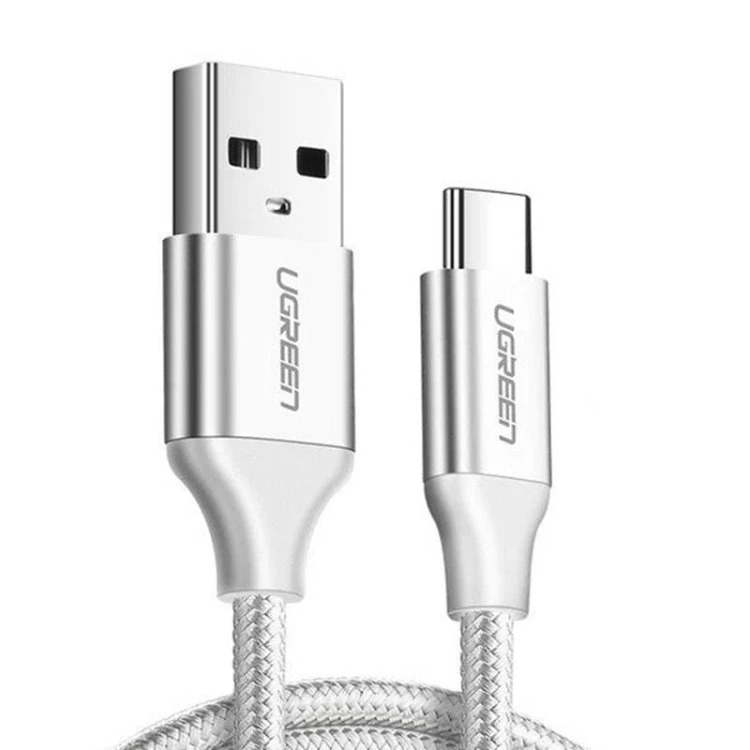 Kabel UGREEN  US288 USB do USB-C, QC3.0, 2m (biały) 1