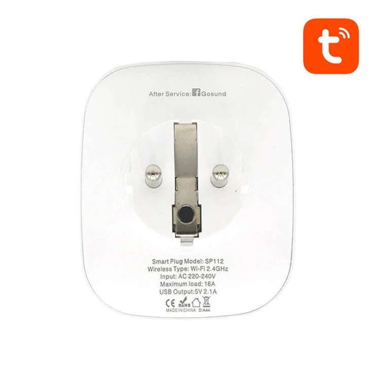Inteligentne gniazdko WiFi Gosund SP112 2xUSB, 16A, Tuya 4