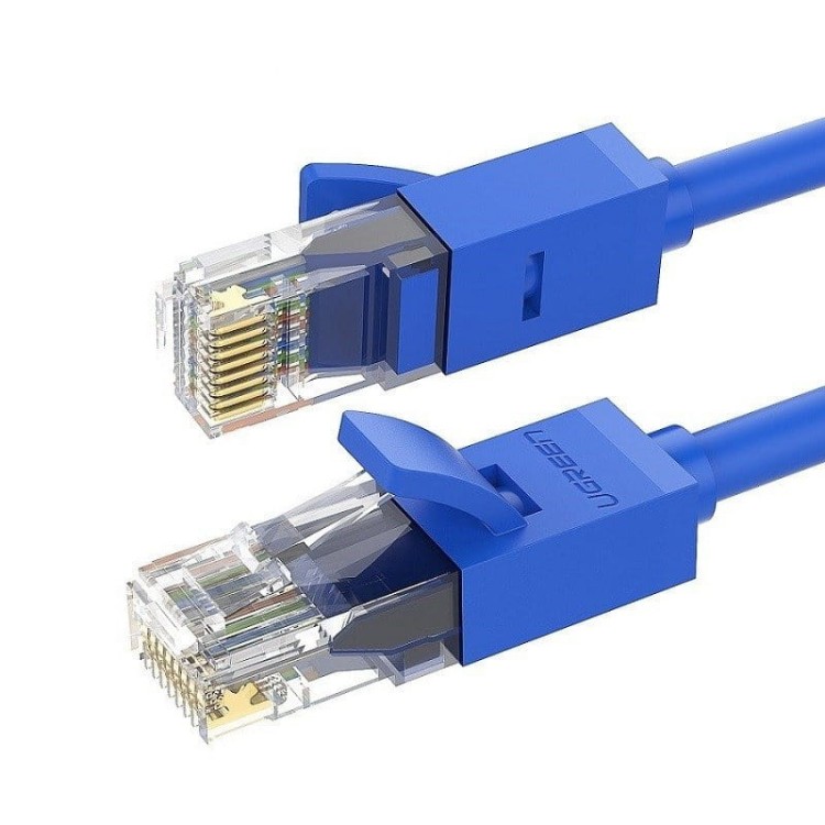Kabel sieciowy UGREEN  NW102 Ethernet RJ45, Cat.6, UTP, 5m (niebieski) 1