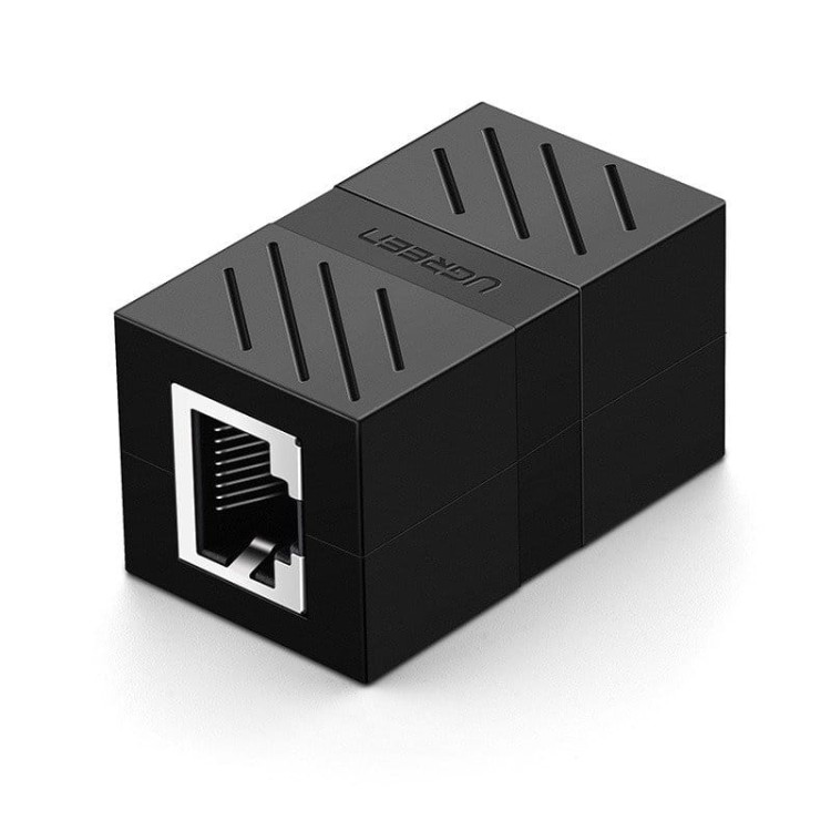 Złączka, przedłużka sieciowa RJ45 UGREEN NW114 Ethernet, 8P/8C, Cat.7, UTP (czarna) 1