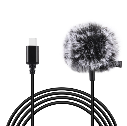 Mikrofon Jack Puluz krawatowy z klipsem PU425 1,5m USB-C 1