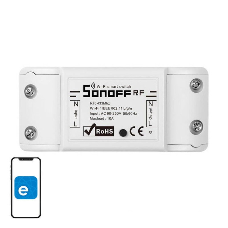 Inteligentny przełącznik WiFi + RF 433 Sonoff RF R2 (NEW) 1