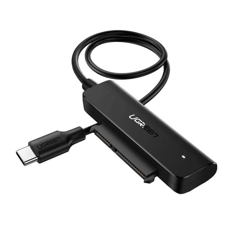 Adapter UGREEN  AV144 USB-C 3.0 do dysku SATA 2.5", 50cm (czarny) 1