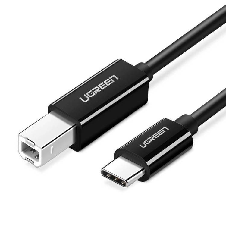 Kabel USB 2.0 C-B UGREEN US241 do drukarki 2m (czarny) 1