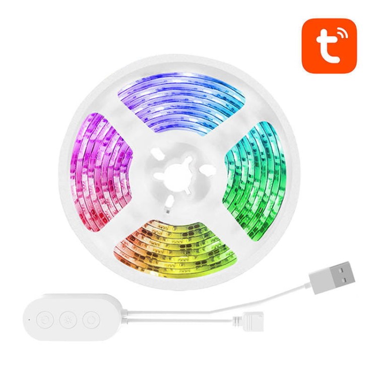 Inteligentna taśma WiFi RGB LED Gosund SL1 (2,8m), Tuya 4