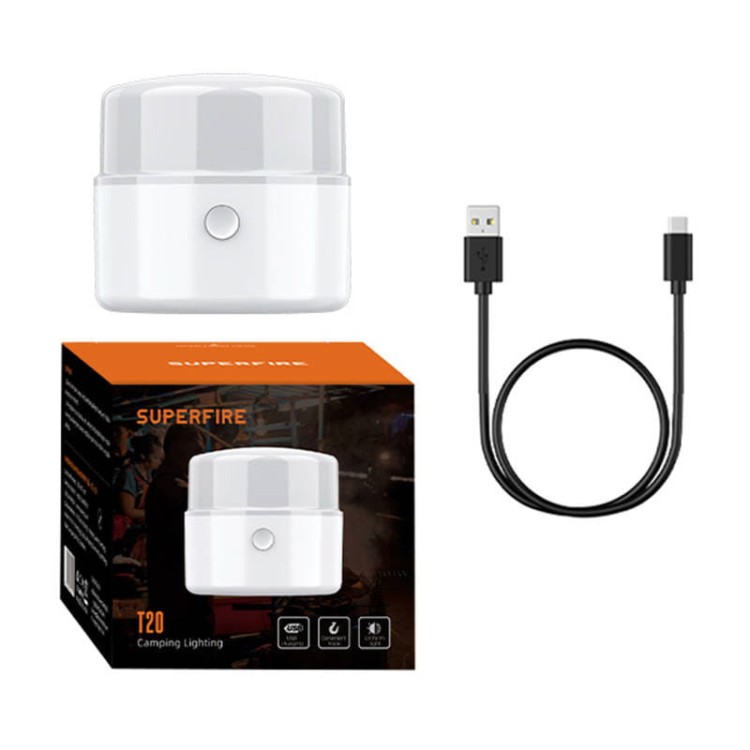 Lampa kempingowa Superfire T20, 180lm, USB 5