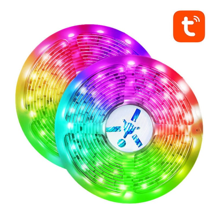 Inteligentna taśma WiFi RGB LED NiteBird SL3 (2x5m), Tuya 2