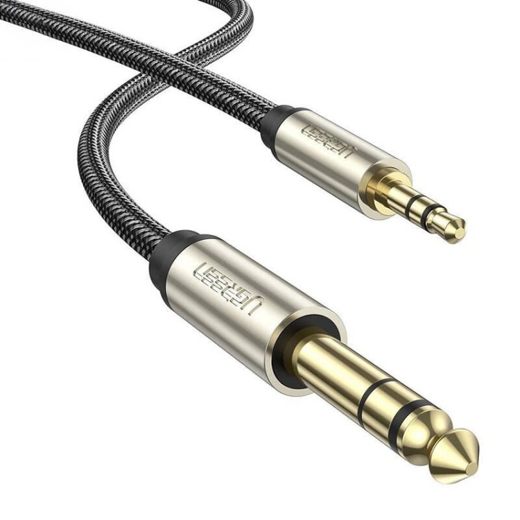 UGREEN AV127 Kabel jack 3.5 mm do TRS - 3m (szary) 1