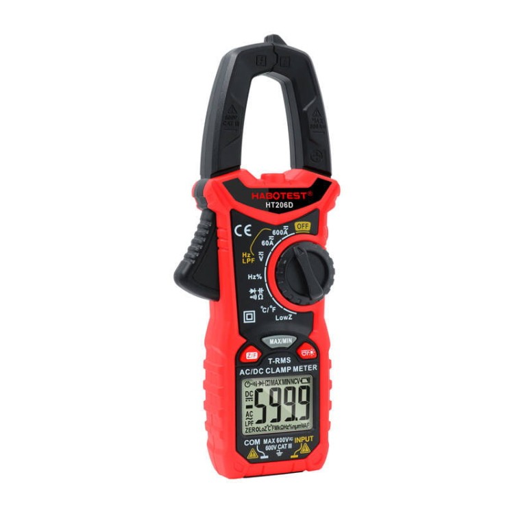Cyfrowy miernik cęgowy Habotest HT206D True RMS, NCV, LPF 4