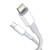 Kabel USB-C do Lightning Baseus High Density Braided, 20W, PD, 2m (biały) 2