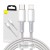 Kabel USB-C do Lightning Baseus High Density Braided, 20W, PD, 2m (biały) 7