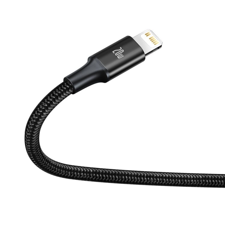 Kabel USB 3w1 Baseus Rapid Series, micro USB / Lightning / USB-C, 20W, 1.5m (czarny) 4