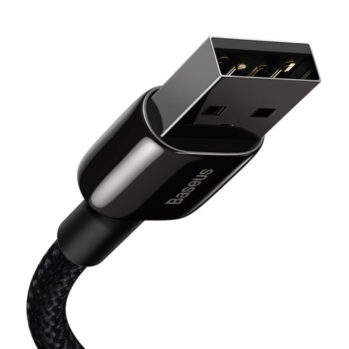 Kabel USB do Lightning Baseus Tungsten Gold, 2.4A, 2m (czarny) 2