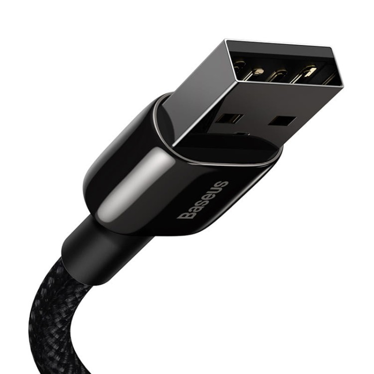 Kabel USB do Lightning Baseus Tungsten Gold, 2.4A, 2m (czarny) 2