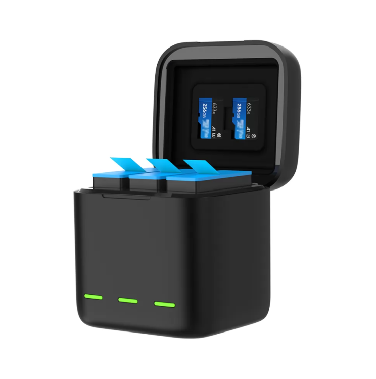 Ładowarka trójkanałowa Telesin Box do GoPro Hero 12 / Hero 11 / Hero 10 / Hero 9 3