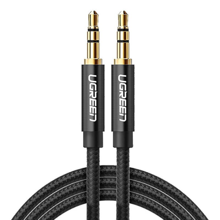 Kabel mini jack 3,5mm UGREEN AV112, AUX, 2m (czarny) 2