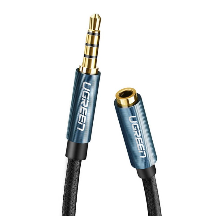 UGREEN AV118 Przedłużacz audio AUX jack 3,5 mm, 2m (czarny) 2