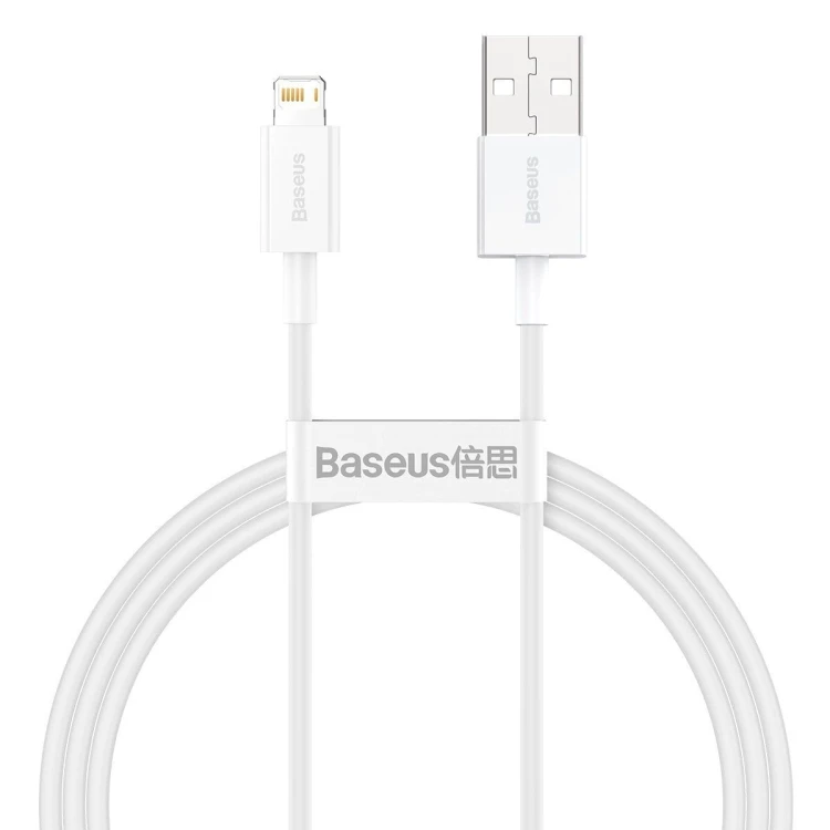 Kabel USB do Lightning Baseus Superior Series, 2.4A, 1m (biały) 2