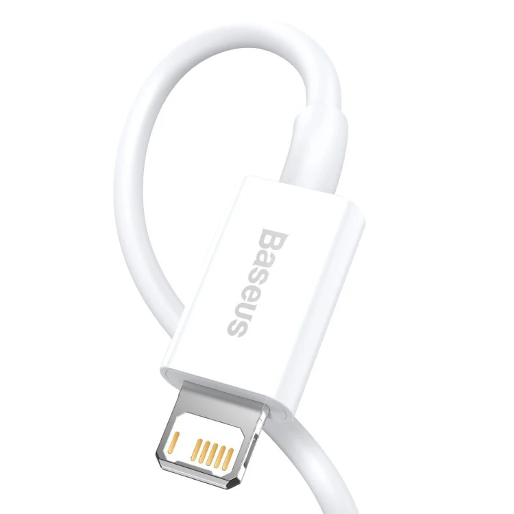 Kabel USB do Lightning Baseus Superior Series, 2.4A, 1m (biały) 4