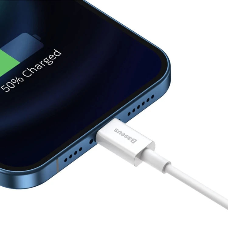 Kabel USB do Lightning Baseus Superior Series, 2.4A, 1m (biały) 7