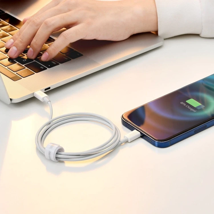 Kabel USB do Lightning Baseus Superior Series, 2.4A, 1m (biały) 9