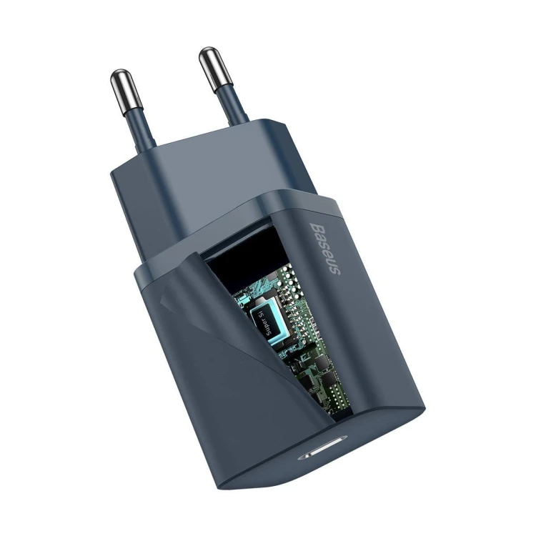 Ładowarka sieciowa Baseus Super Si Quick Charger 1C 20W z przewodem USB-C do Lightning 1m (niebieska) 6