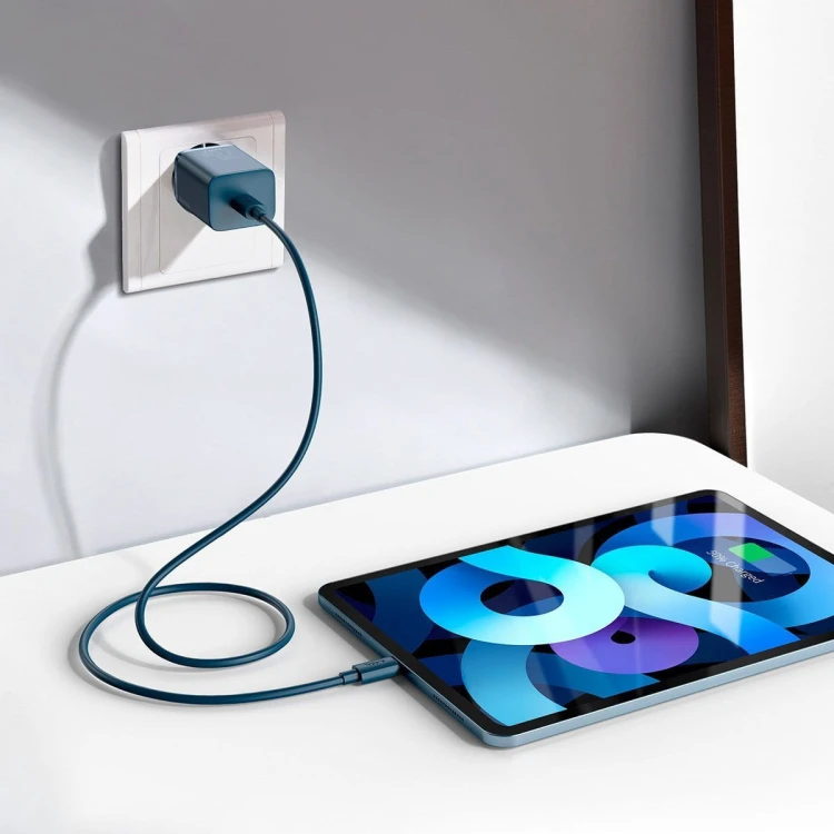 Ładowarka sieciowa Baseus Super Si Quick Charger 1C 20W z przewodem USB-C do Lightning 1m (niebieska) 8